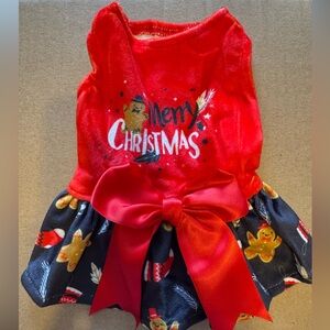 Set of 3 Christmas outfits for small dog